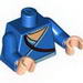 Torso Avatar White Robe Trim and Belt, Brown Strap with Boomerang on Back Print / Blue Arms / Light Flesh Hands [3828]