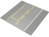 Набор LEGO Baseplate Road 32 x 32 6-Stud Straight with Yellow and White Pit Lane Print, Темный сине-серый