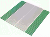 Набор LEGO Baseplate 32 x 32 Road 6-Stud Straight with Runway Print, Зеленый