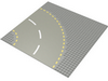 Набор LEGO Baseplate Road 32 x 32 6-Stud Curve with Dark Gray Road with Yellow Dashed Lines Print, Зеленый
