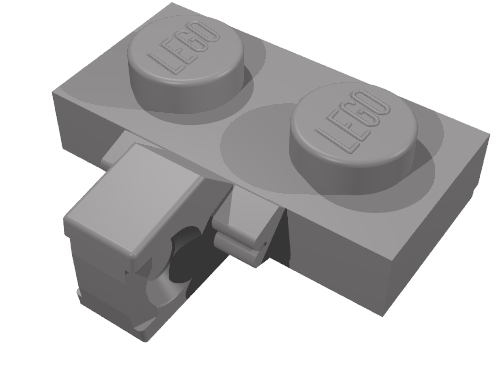 Набор LEGO Hinge Plate 1 x 2 Locking with 1 Finger on Side [Undetermined Type], Chrome Gold