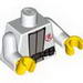 Torso Exo-Force with Red Symbol, Light Bluish Gray Undershirt and Black Belt Print / White Arms / Yellow Hands