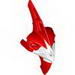 Bionicle Head, Barraki Pridak with Marbled Red Pattern