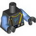 Torso Aquazone Aquaraiders II Trident, Silver Belt and Zipper Print / Medium Blue Arms / Black Hands