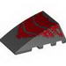 Wedge 4 x 4 No Top Studs with Red Scale Print