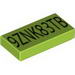 Tile 1 x 2 Engraved Code for 8104-1