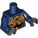 Torso Exo-Force Gold Body Armour with Wing Logo Print / Dark Blue Arms / Black Hands