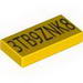 Tile 1 x 2 Engraved Code for 8103-1