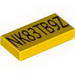 Tile 1 x 2 Engraved Code for 8105-1