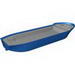 Boat Hull Unitary 74 x 18 x 7 Complete Assembly with Light Bluish Gray Top