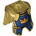 Набор LEGO Minifig Breastplate with Leg Protection, Fantasy Era Crown King Print, Pearl Gold