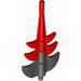 Dragon Tail Barbed with Marbled Red Pattern [7093 / 7094]
