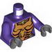 Torso Exo-Force Gold Body Armor with Amulet Print / Dark Purple Arms / Dark Bluish Gray Hands
