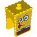 Minifig Head Modified SpongeBob SquarePants with Tongue Out Print