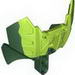 Bionicle Barraki Carapace Chest Cover, Marbled Dark Green Pattern