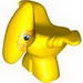 Duplo Dinosaur Pteranodon Baby with Orange Spots around Eyes Print