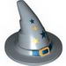 Minifig Wizards Hat with Gold Buckle and Stars Print