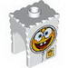Minifig Head Modified SpongeBob SquarePants with Spacesuit Print