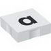 Набор LEGO Duplo Tile 2 x 2 with Lowercase a Print, Белый