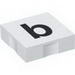 Набор LEGO Duplo Tile 2 x 2 with Lowercase b Print, Белый