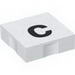 Набор LEGO Duplo Tile 2 x 2 with Lowercase c Print, Белый