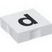 Набор LEGO Duplo Tile 2 x 2 with Lowercase d Print, Белый