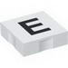 Набор LEGO Duplo Tile 2 x 2 with Capital E Print, Белый