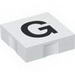 Набор LEGO Duplo Tile 2 x 2 with Capital G Print, Белый