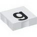 Набор LEGO Duplo Tile 2 x 2 with Lowercase g Print, Белый