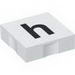 Набор LEGO Duplo Tile 2 x 2 with Lowercase h Print, Белый