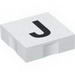 Набор LEGO Duplo Tile 2 x 2 with Capital J Print, Белый