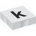Набор LEGO Duplo Tile 2 x 2 with Lowercase k Print, Белый