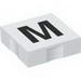 Набор LEGO Duplo Tile 2 x 2 with Capital M Print, Белый