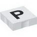 Набор LEGO Duplo Tile 2 x 2 with Capital P Print, Белый