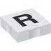 Набор LEGO Duplo Tile 2 x 2 with Capital R Print, Белый