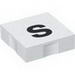 Набор LEGO Duplo Tile 2 x 2 with Lowercase s Print, Белый