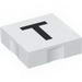 Набор LEGO Duplo Tile 2 x 2 with Capital T Print, Белый