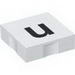 Набор LEGO Duplo Tile 2 x 2 with Lowercase u Print, Белый