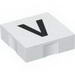 Набор LEGO Duplo Tile 2 x 2 with Capital V Print, Белый