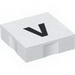 Набор LEGO Duplo Tile 2 x 2 with Lowercase v Print, Белый
