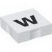 Набор LEGO Duplo Tile 2 x 2 with Lowercase w Print, Белый