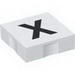 Набор LEGO Duplo Tile 2 x 2 with Capital X Print, Белый