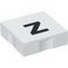 Набор LEGO Duplo Tile 2 x 2 with Lowercase z Print, Белый