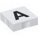 Набор LEGO Duplo Tile 2 x 2 with Capital A Print, Белый
