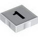 Набор LEGO Duplo Tile 2 x 2 with 1 Print, Белый