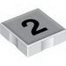 Набор LEGO Duplo Tile 2 x 2 with 2 Print, Белый