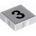 Набор LEGO Duplo Tile 2 x 2 with 3 Print, Белый