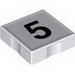 Набор LEGO Duplo Tile 2 x 2 with 5 Print, Белый