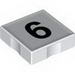 Набор LEGO Duplo Tile 2 x 2 with 6 Print, Белый
