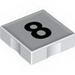 Набор LEGO Duplo Tile 2 x 2 with 8 Print, Белый